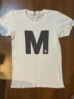 Mロゴ Tシャツ ホワイト/レッド　2点セット