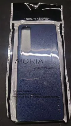 【新品】AIORIA スマホケース ネイビー　xperia1Ⅲ用