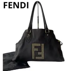 【希少品】FENDI フェンディ エトニコ トートバッグ ヌバック レザー