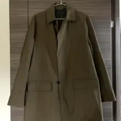 ビサルノ ステンカラーコート ミディアム丈 ブラウン Ｌサイズ