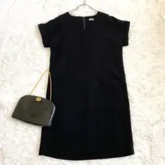 ダーマコレクション　ヒロミオシダ　チュニックワンピース　黒　S