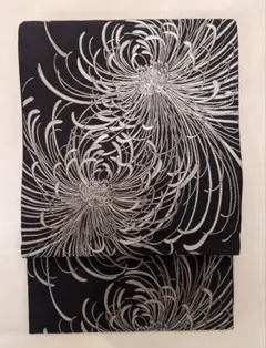 着物 袋帯 全通 乱菊 銀糸 一会の帯