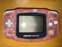 【ジャンク品】ゲームボーイアドバンス クリアピンク 本体