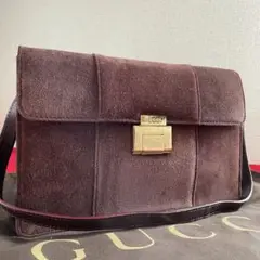 ✨希少✨ グッチ スエード レザー 2way ショルダーバッグ クラッチバッグ