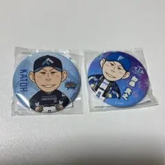 北海道日本ハムファイターズ　ファイターズガチャ　缶バッチ　加藤貴之 2個セット