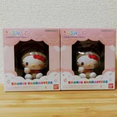きぐるみ～ず サンリオ　ハローキティ　2個セット　フロッキーフィギュア