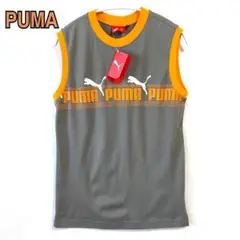 新品タグ付き✨PUMA プーマ　ロゴ ノースリーブ160 オレンジ