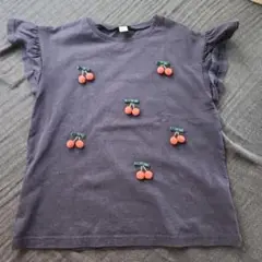 après les cours アプレレクール　チェリー刺繍 Tシャツ 130
