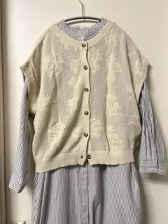 【商品番号28】ストライプシャツワンピース