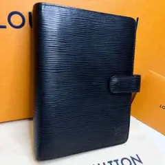 美品★ルイヴィトン★アジェンダMM エピ ノワール 手帳カバー