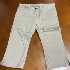 クロップドパンツ ベージュ L