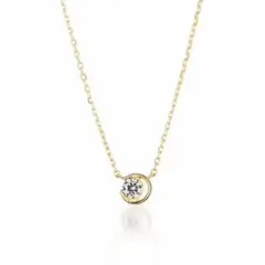スタージュエリー ムーンセッティングダイヤモンドネックレス K18