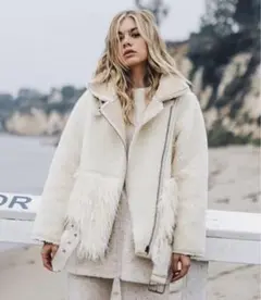 【大人気完売商品】ALEXIA STAM 2way ボアジャケット コート
