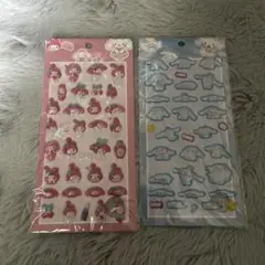 サンリオ　しなもん　マイメロディー　ボンボンドロップシール