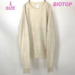 BIOTOP ビオトープ ミンクシャギー加工 カシミヤニット 冬 B4862