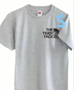 阪神タイガース　応援 Tシャツ　応援グッズ　THE TIGER FACE グレー