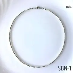 シルバービーズネックレス SBN-1