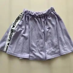 ロゴ入り　ラベンダー スカート 140