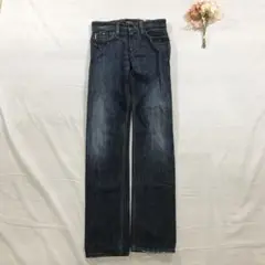 GAS JEANS ガスジーンズ ストレートデニム ダークブルー28