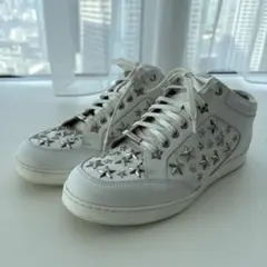 JIMMY CHOO スタースタッズ スニーカー ホワイト
