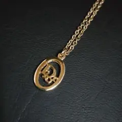【極美品】Dior ディオールCD ネックレス ゴールド サークル Diorロゴ