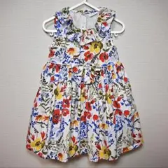 next baby 花柄フリルワンピース 80cm 90cm