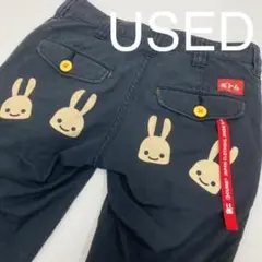 CUNE キューン 4連うさぎ パンツ ネイビー