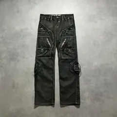 00s y2k gimmick punk black denim jeans