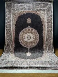 最高級ペルシャ絨毯シルク クム仕上げ225万ノット イラン製150×225cm