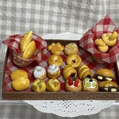 ☆8 ミニチュアパン フェイクフード 色々20個 シルバニア リカちゃん パン屋