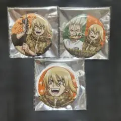 Dr.STONE 七海龍水/石神千空 バーベキュー 缶バッジ①