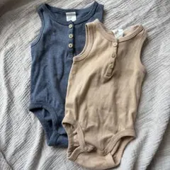 【美品】H&Mロンパース2枚セット