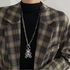 くま シルバー チェーン ヒップホップ　新品 【数量限定】ネックレス