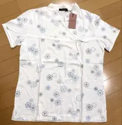 COMME CA ISM 花火柄バンドカラーカットソー