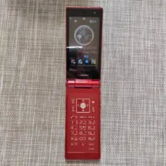 docomo F-01E 折りたたみ式携帯電話 レッド