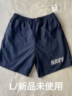 L新品未使用　US NAVY放出品　オフィシャルトレーニングショート　USA