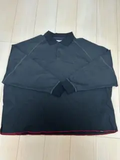 evisen エビセン　ポロシャツ　ブラック　善　悪　　ロゴ　L Evisen Skateboards EVISEN E RECTANGLE L/S TEE エビセン ロン