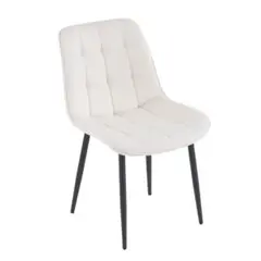 【単品１脚】ダイニングチェア 椅子 ベルベット座面 コンパクト スチール脚