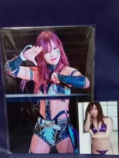 ブリキ看板◆女子プロレスラー KAIRI/カイリ・セイン■WWE スターダム
