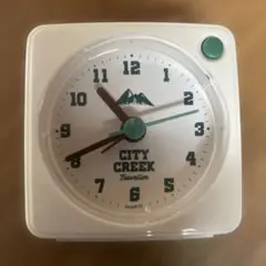 【nicoand…】ニコアンドCITY CREEK 置時計 ホワイト・グリーン