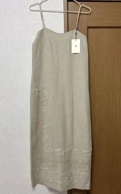 embroidery linen like onepiece