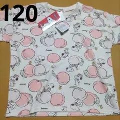 新品PEANUTSスヌーピー半袖Tシャツ120　女の子