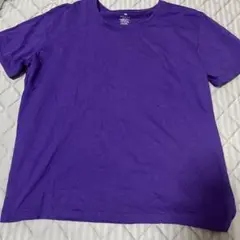XXL 紫色 半袖シャツ 100%コットン