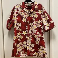 ROYAL CREATIONS アロハシャツ M 赤　レッド　半袖　ハワイ購入