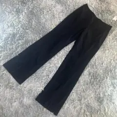 ✨未使用品 大きいサイズXL ✨ GU ハイライズフロントスリットジーンズ 黒