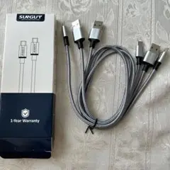 3本　USB Type C ケーブル 0.5M USB-A to USB-C