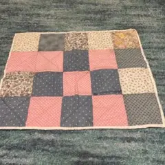 敷物　ハンドメイド　手作り　ピンク　ブルー