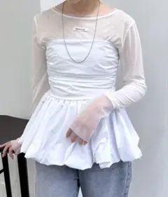 mline バルーンビスチェ