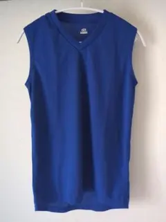 《160cm》ノースリーブシャツ 青VISIONQUEST
