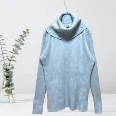 【BRICOLAGE】ブリコラージュ リブニット オフタートルネック セーター